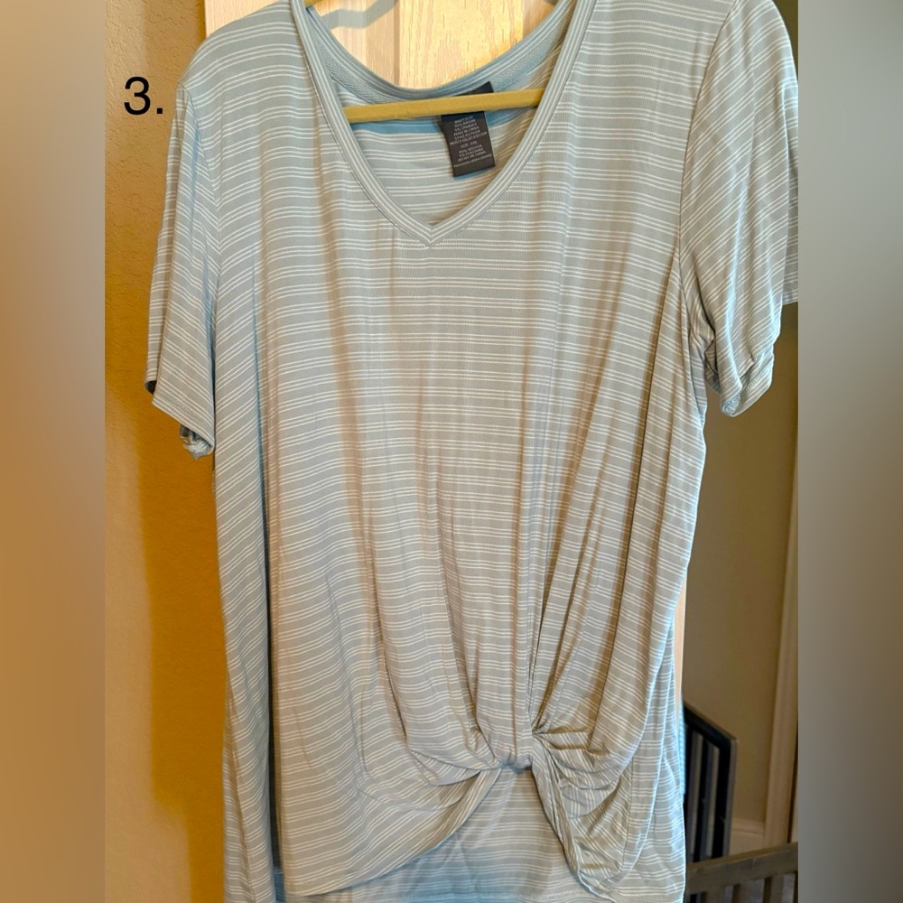 V-neck short sleeve with knot XXL